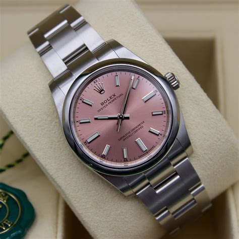 rolex 31mm pink dial|Rolex oyster perpetual datejust pink.